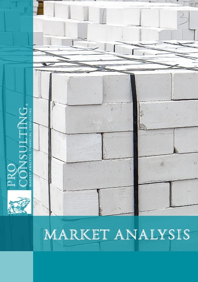 Analysis of Ukraine silicate brick market. 2019 year